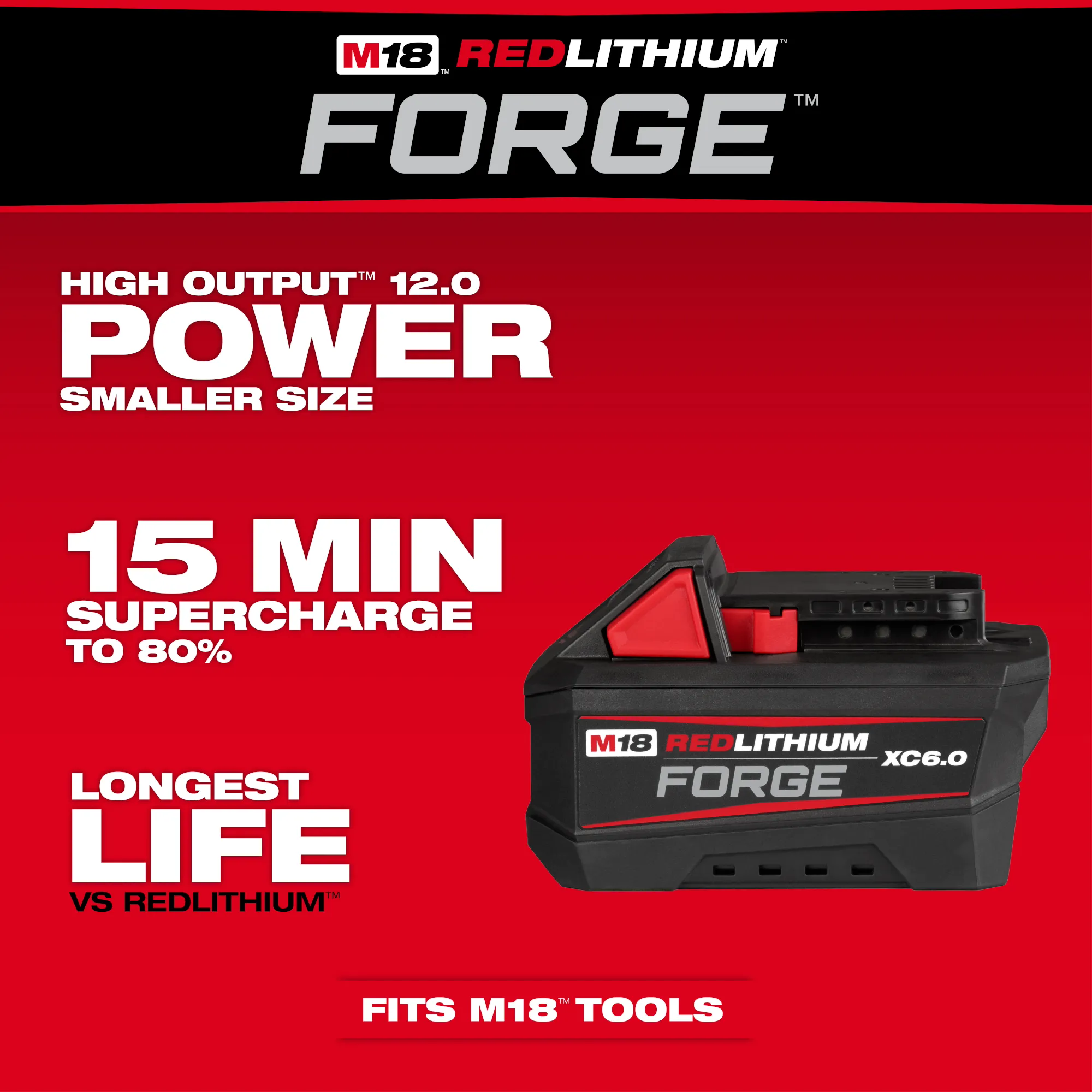M18™ REDLITHIUM™ FORGE™ XC6.0 Battery Pack | Tool