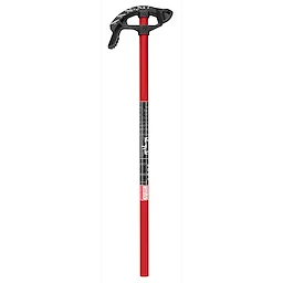 3/4" EMT Iron Conduit Bender with a red handle and a black head designed for precise bending of electrical metal tubing.