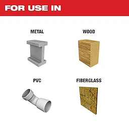 For Use In image highlighting metal, wood, PVC, and fiberglass