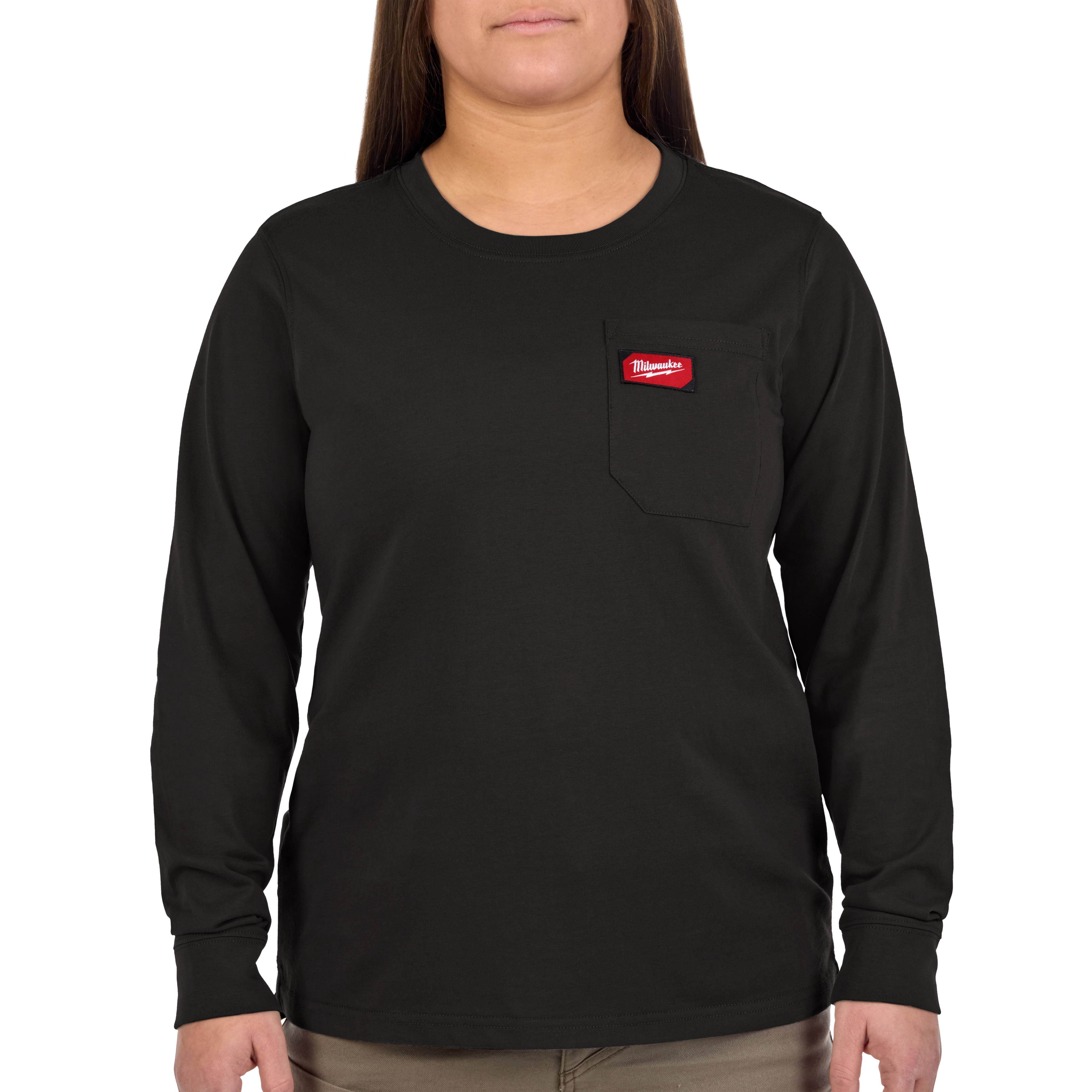 Women's GRIDIRON™ Pocket T-Shirt - Long Sleeve Black L