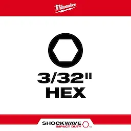 3/32" HEX SHOCKWAVE Bit Type Asset