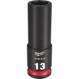 SHOCKWAVE 3/8 in. Drive 13mm Deep 6 Point Impact Socket 1 Pack