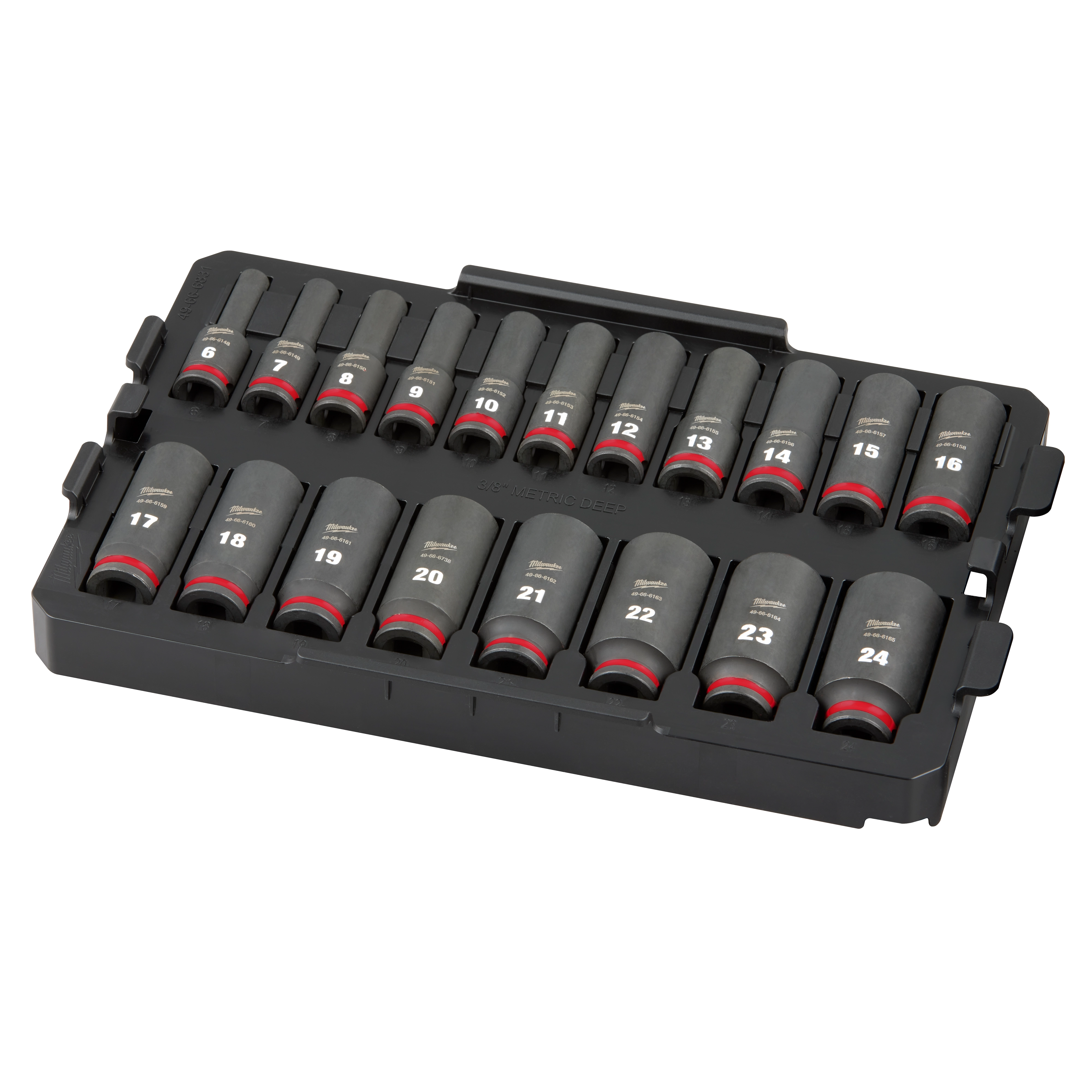 19PC SHOCKWAVE™ Impact Duty Socket 3/8” Drive MM TRAY Set