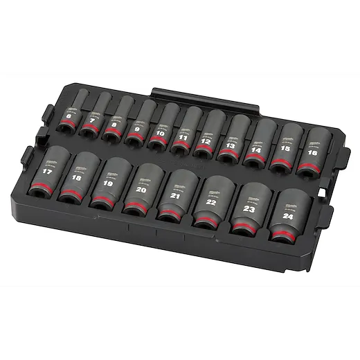19PC SHOCKWAVE™ Impact Duty Socket 3/8” Drive MM TRAY Set