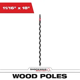 11/16 in. x 18 in. Shockwave Lineman's Impact Auger Bit