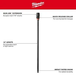 18" x 7/16" Universal QUIK-LOK™ Extension Walkaround