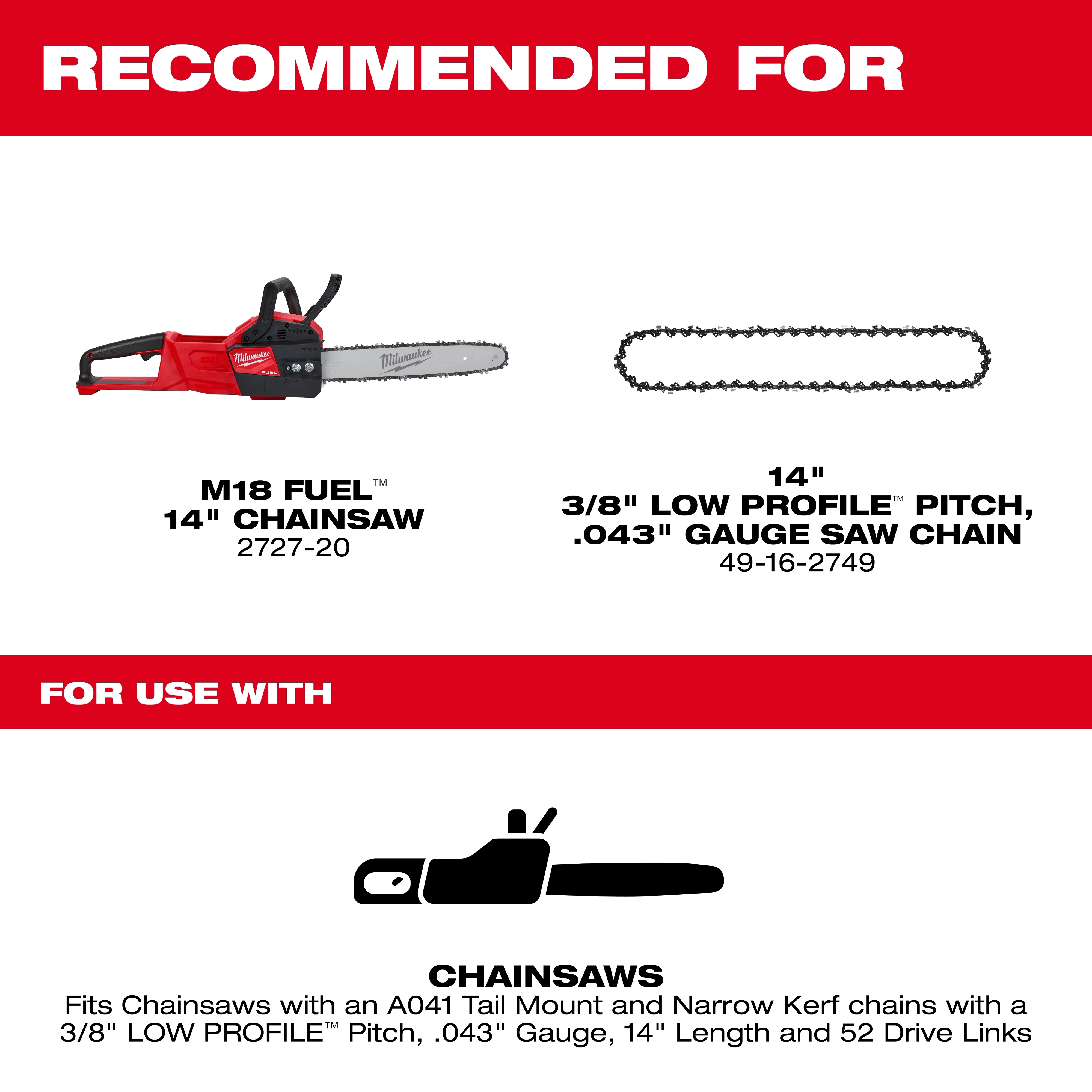 14" Chainsaw Guide Bar