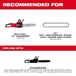 14" Chainsaw Guide Bar