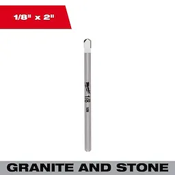 1/8" Granite and Stone Bit displayed vertically on a plain background with size text above.