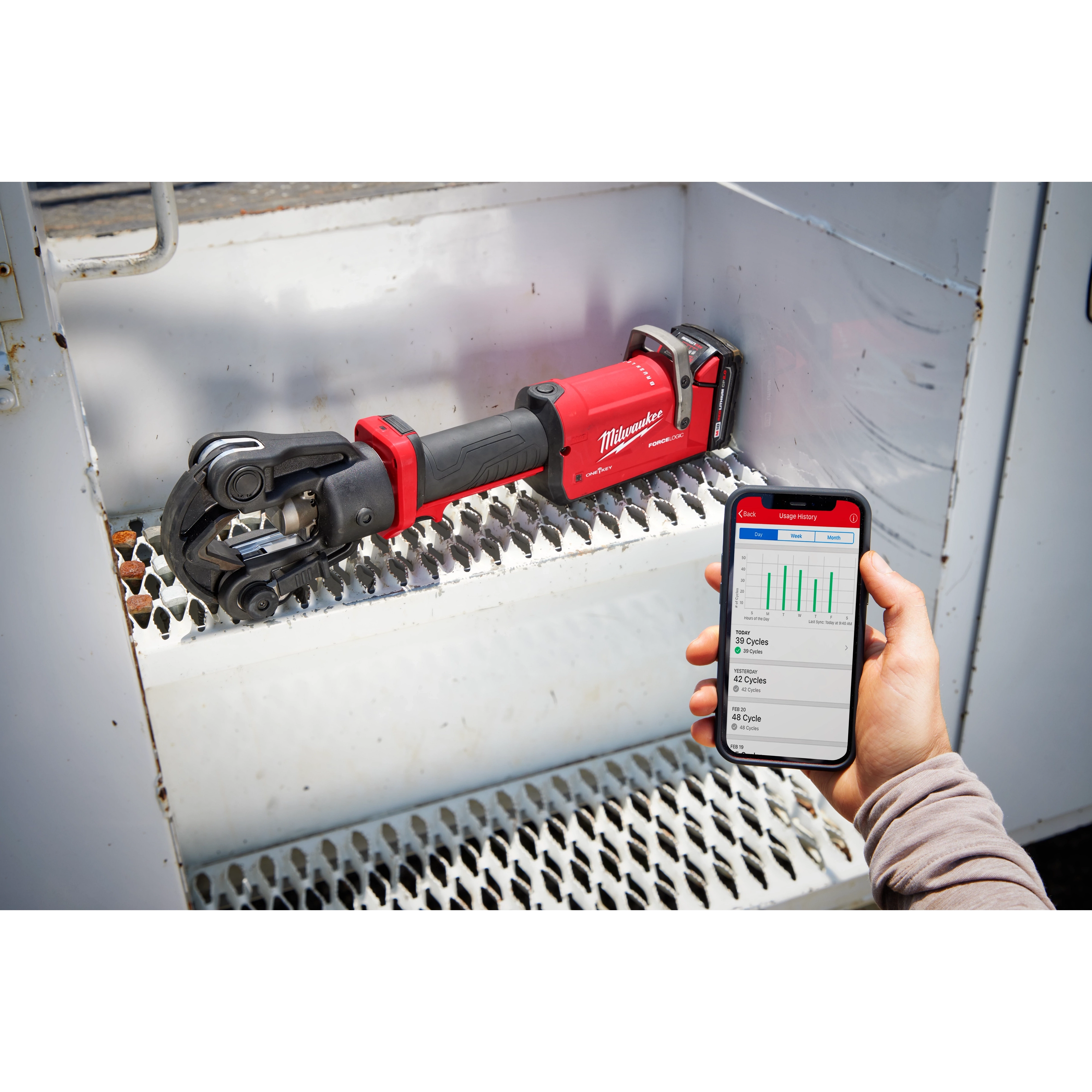 M18™ FORCE LOGIC™ 11T Dieless Latched Linear Utility Crimper