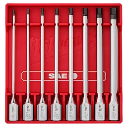 8pc 3/8” Drive Long Hex Bit Socket Set - SAE
