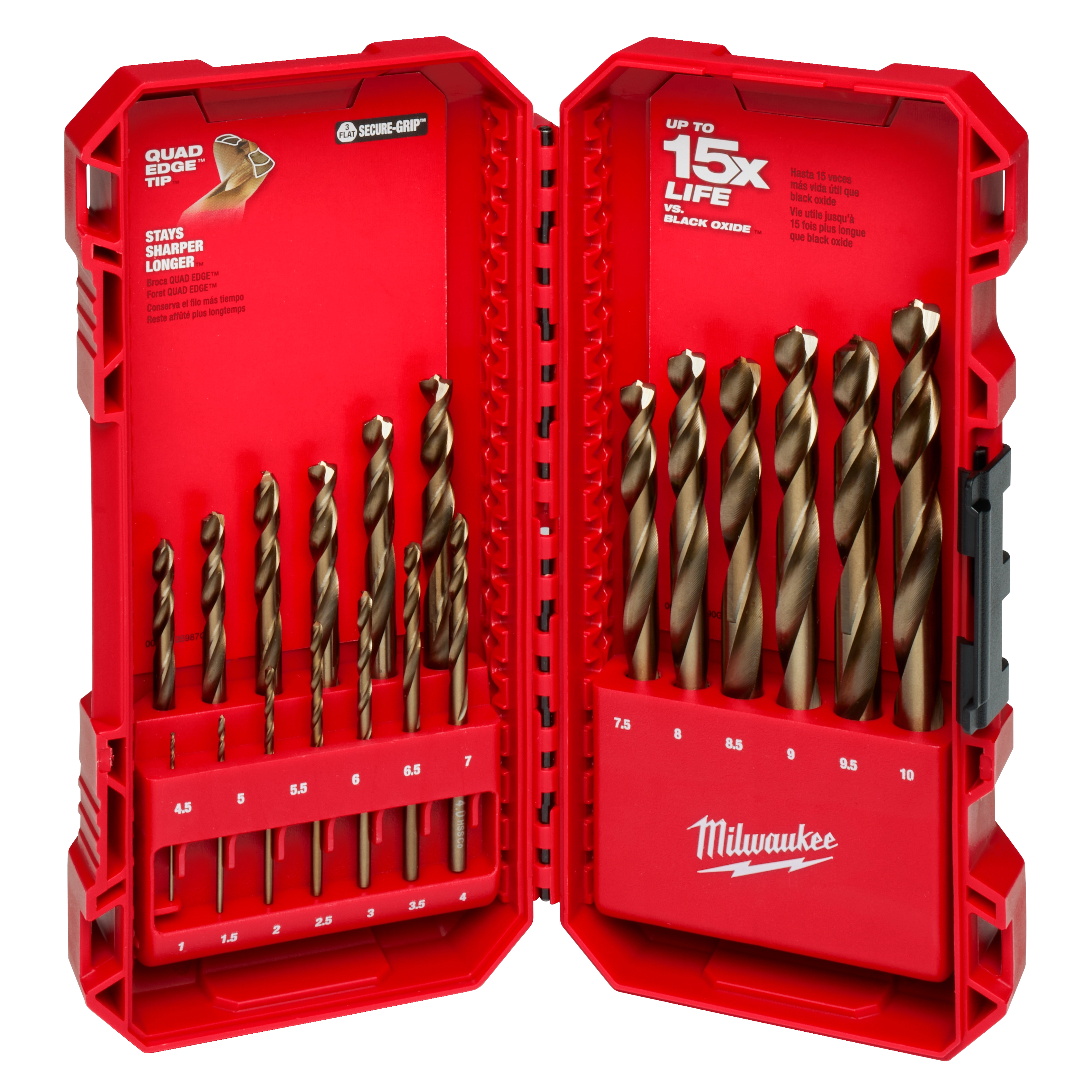 RED HELIX™ Cobalt Metric Drill Bit Set – 19PC | Milwaukee Tool