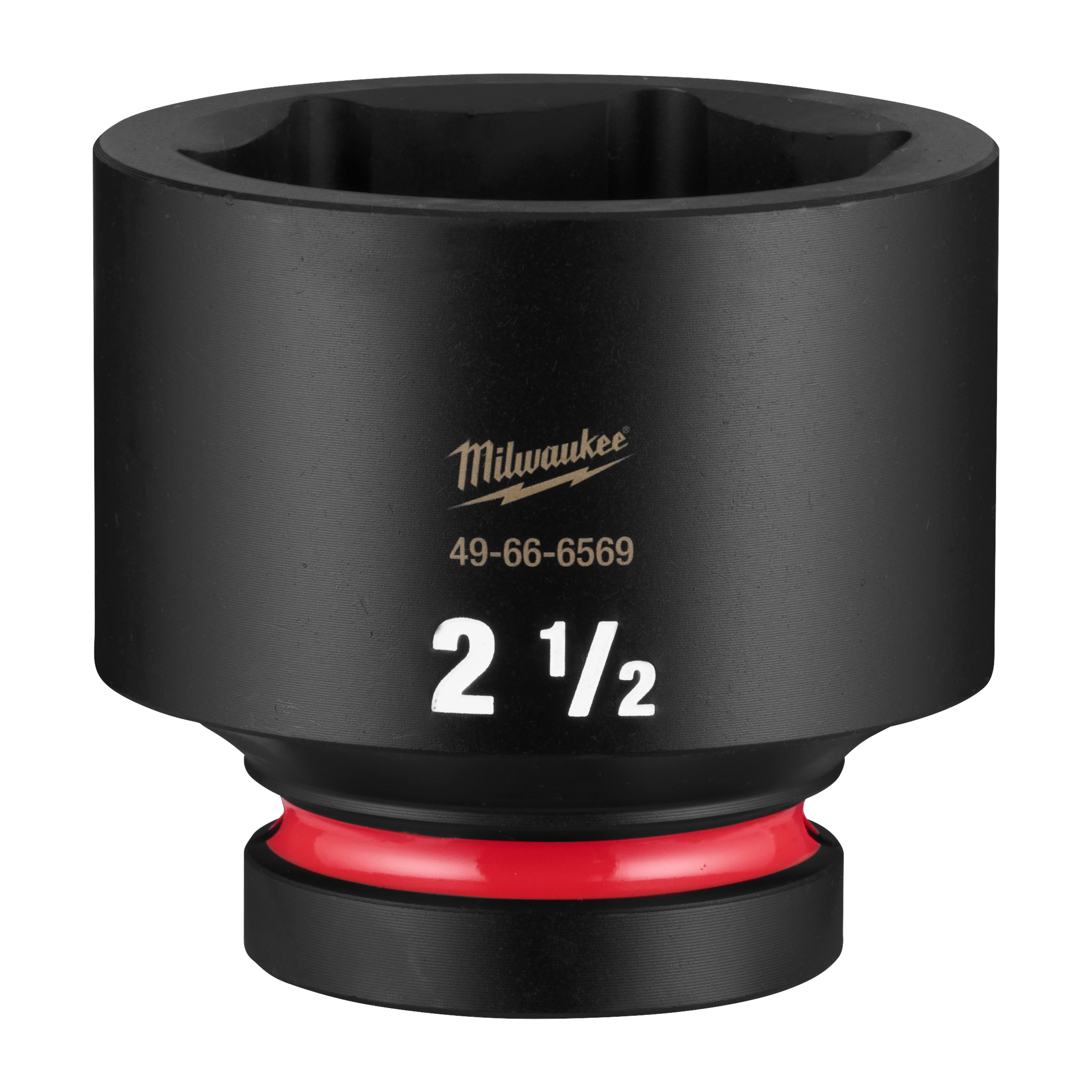 SHOCKWAVE Impact Duty 1" Drive 2-1/2" Standard 6 Point Socket standing upright on a plain background.