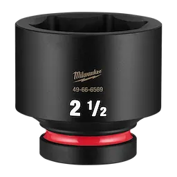 SHOCKWAVE Impact Duty 1" Drive 2-1/2" Standard 6 Point Socket standing upright on a plain background.