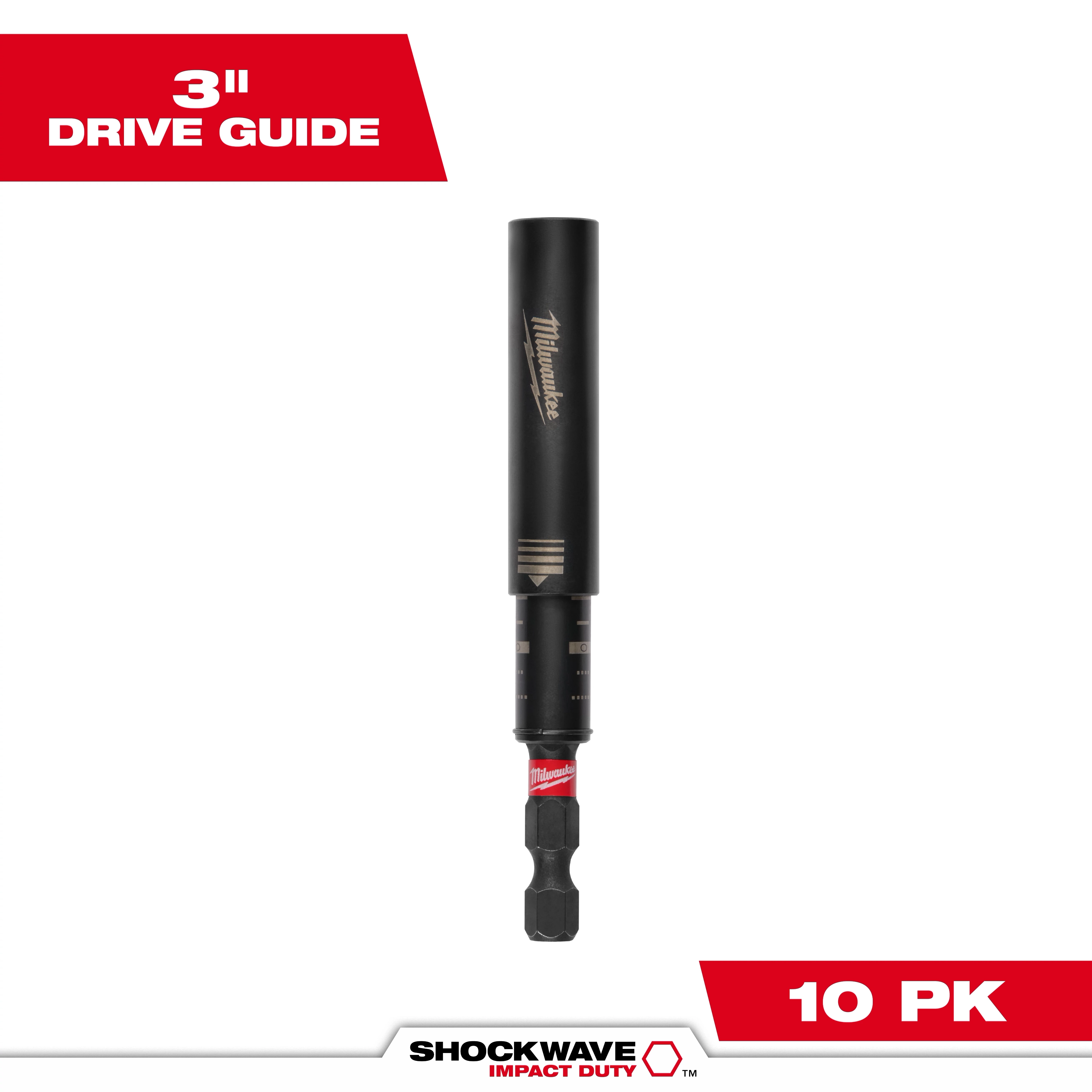 SHOCKWAVE™ 3" Impact Duty Magnetic Drive Guide Bulk 10