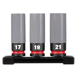 SHOCKWAVE Impact Duty™ 1/2 Drive Metric 3PC Lug Nut Wheel Socket Set