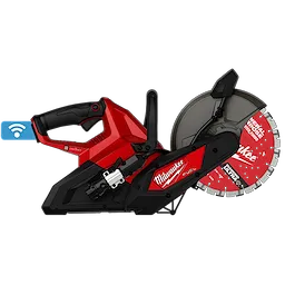 M18 FUEL 9” Cut-Off Saw w/ ONE-KEY on a plain background, showing side profile with blade and handle.