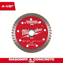 Milwaukee Turbo Masonry & Concrete Diamond Blade