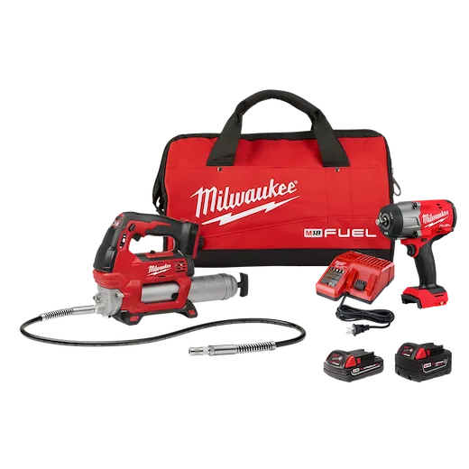 M18 FUEL™ 1/2" HTIW w/ Friction Ring & Grease Gun Combo Kit