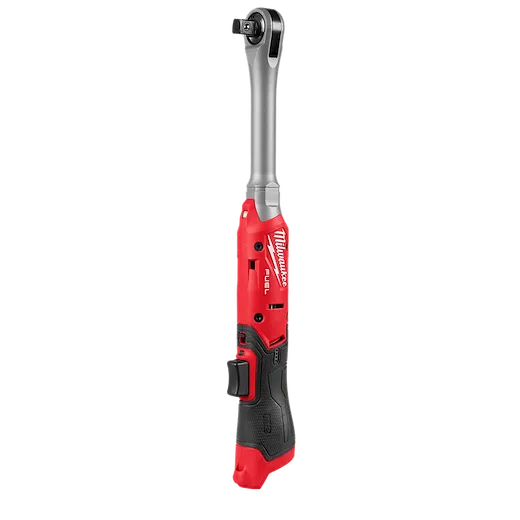 The M12 FUEL 1/2" Extended Reach Ratchet features a long, slim design for accessing tight spaces.