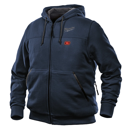 302BL-20, 302BL-20S, 302BL-20M, 302BL-20L, 302BL-20XL, 302BL-202X, 302BL-203X  302BL-21, 302BL-21S, 302BL-21M, 302BL-21L, 302BL-21XL, 302BL-212X, 302BL-213X - M12 Heated Hoodie, Navy