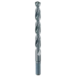 13/32" Thunderbolt Black Oxide Drill Bit with a spiral design, featuring a rounded tip and a hexagonal base.