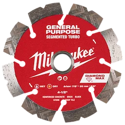 4.5" Diamond Max™ Segmented Turbo, General Purpose Diamond Blade