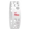 RANGE OF Hole Dozer Bi-Metal Hole Saw, 6-inch. A white circular saw blade with sharp teeth and large cutouts for debris removal.