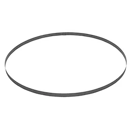 10/14 TPI Standard Deep Cut Portable Band Saw Blade 1PK, an oval-shaped, metal blade designed for use with portable band saws.