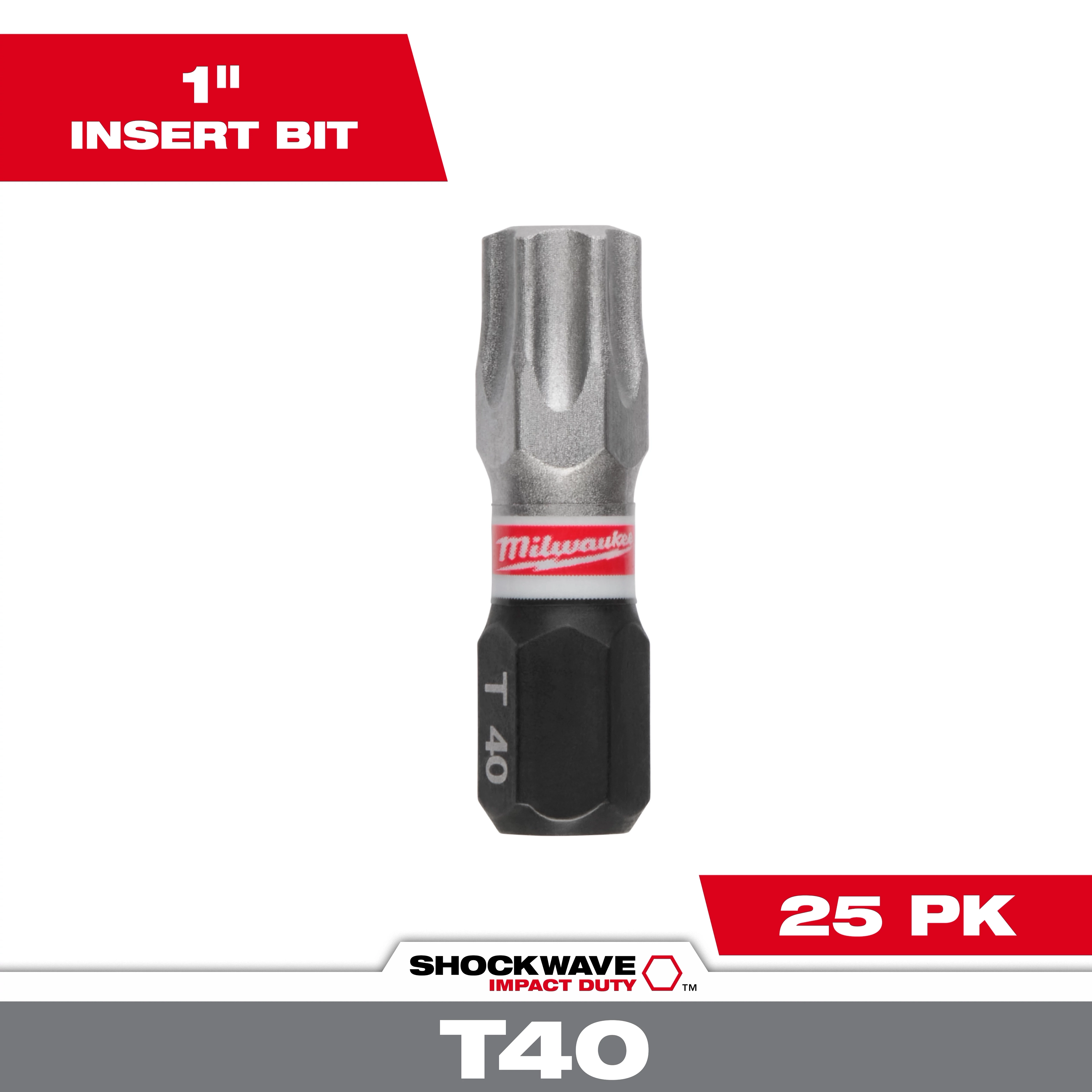SHOCKWAVE™ Impact Duty 1" T30 INSERT BITS 25Pk