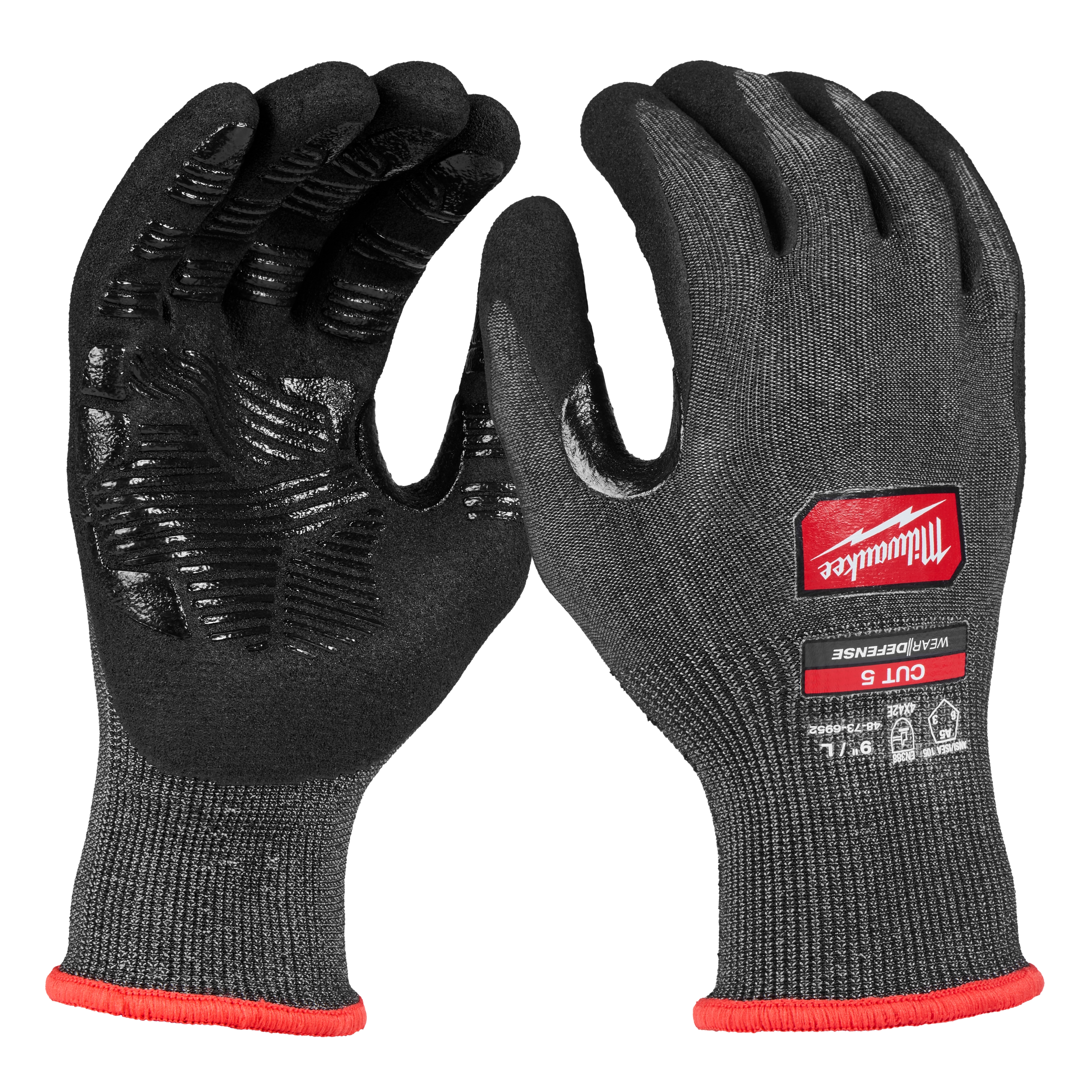 Cut Level 5 High Dexterity Nitrile Dipped Gloves w/ WEAR-DEFENSE
