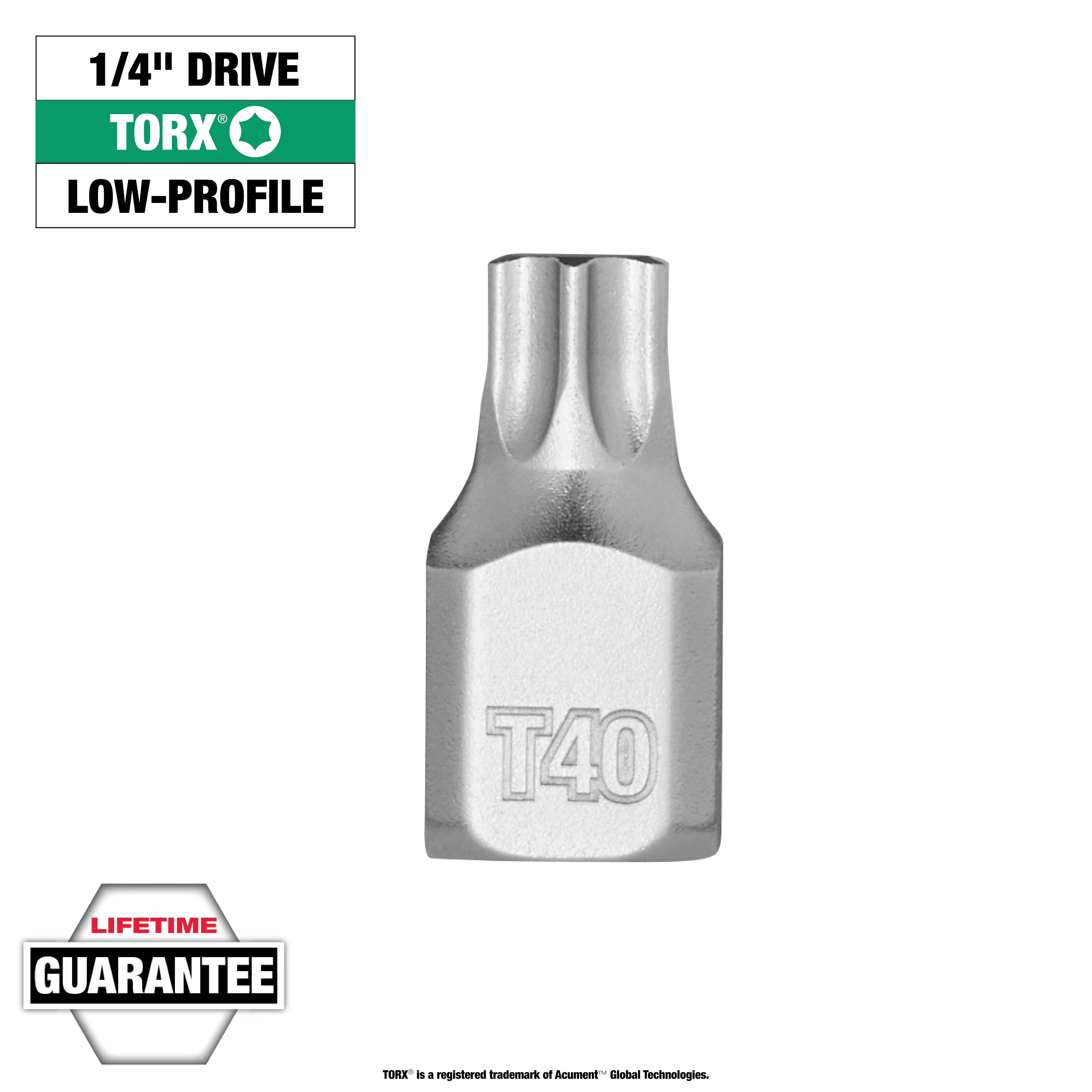SUPA-TOOLS Torx T40 Socket 55mm 1/2 Inch Drive - Industrial Quality T-Profile