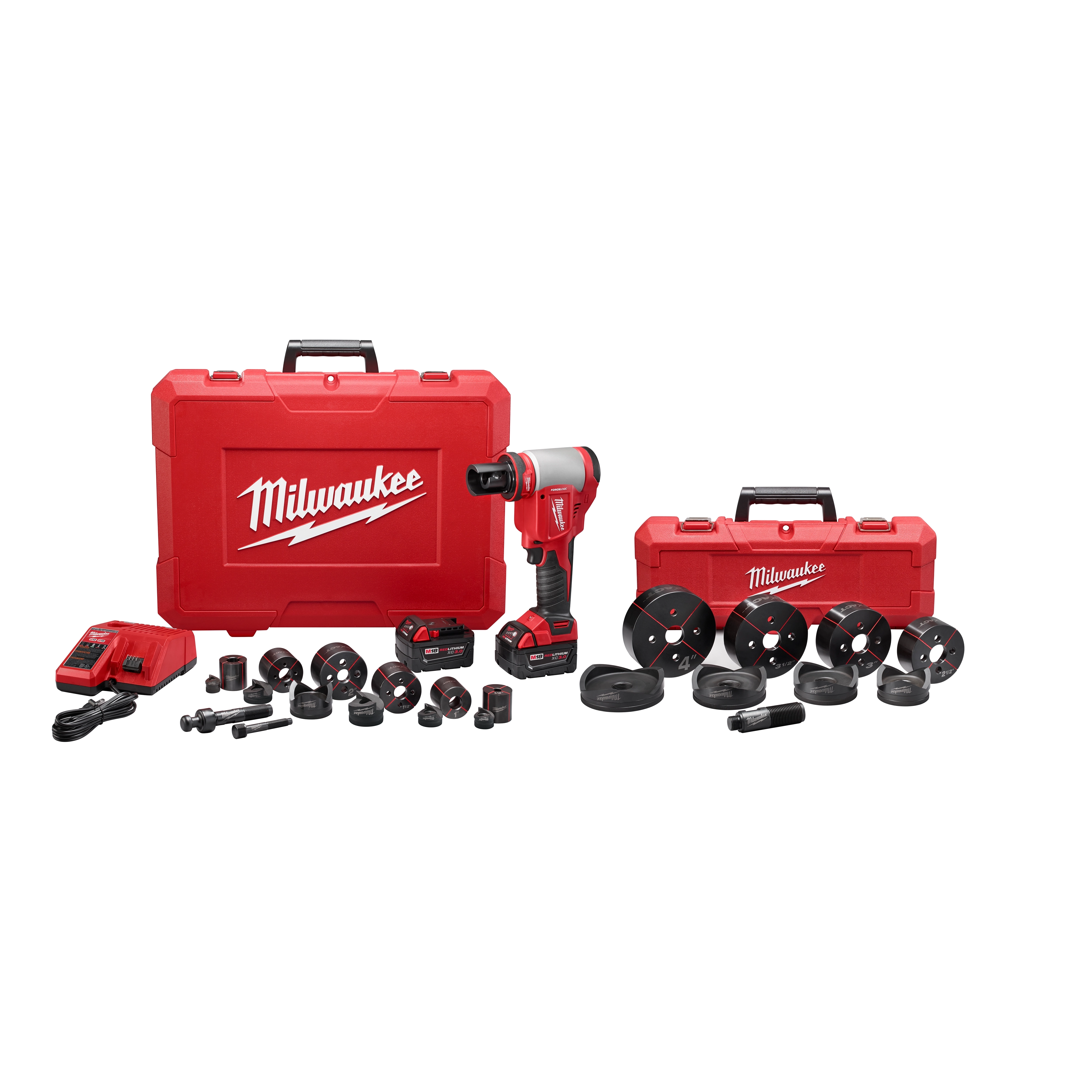 M18 FORCE LOGIC™10 Ton Knockout Tool Kits:
2676-20; 2676-22; 2676-23
