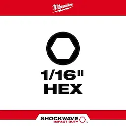 1/16" HEX SHOCKWAVE Bit Type Asset