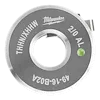 Milwaukee knockout punch for THHN, XHHW, 2/0 AL, model 49-16-8204, featuring a green indicator dot and a sleek metallic design.