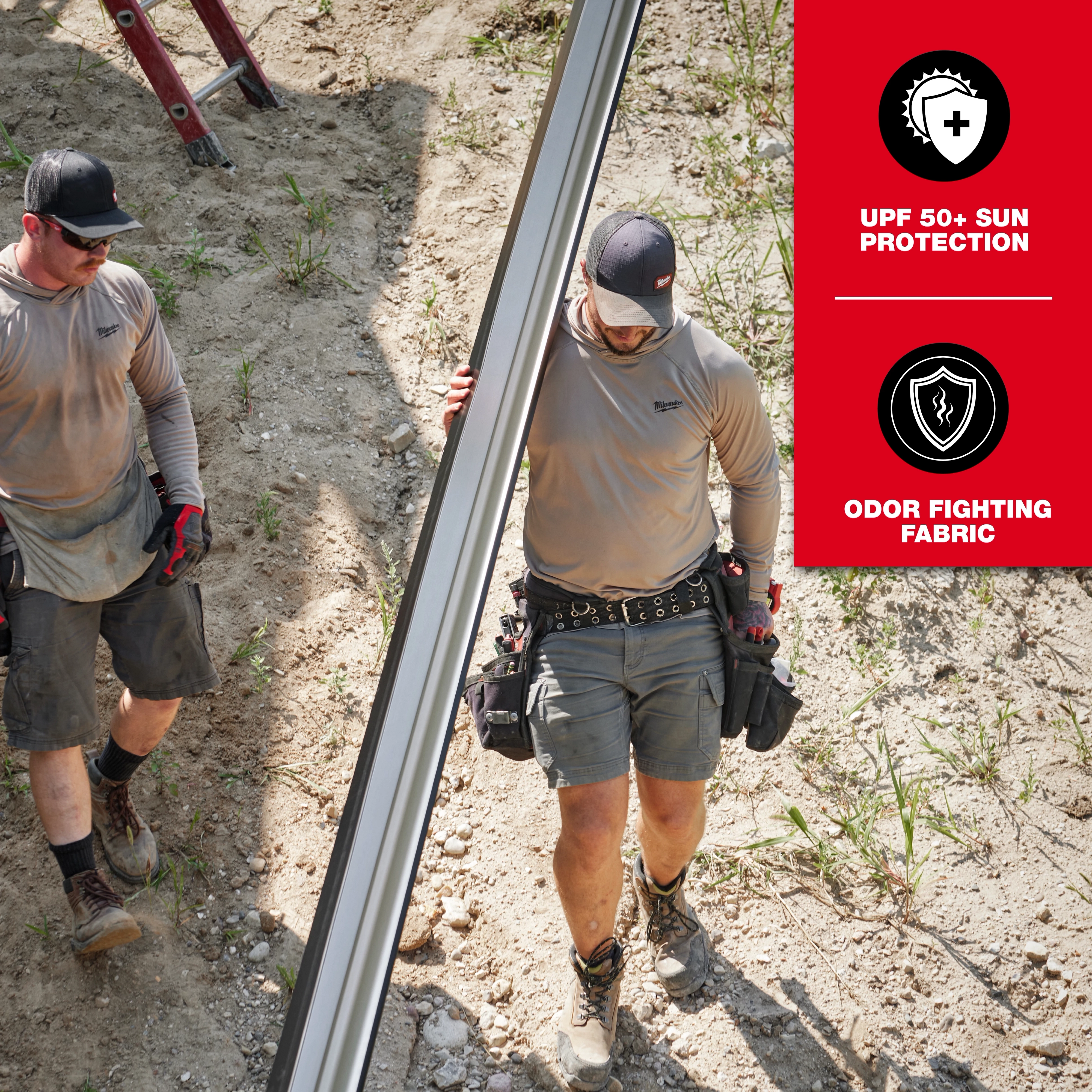 WORKSKIN SUN SHIRT - SANDSTONE