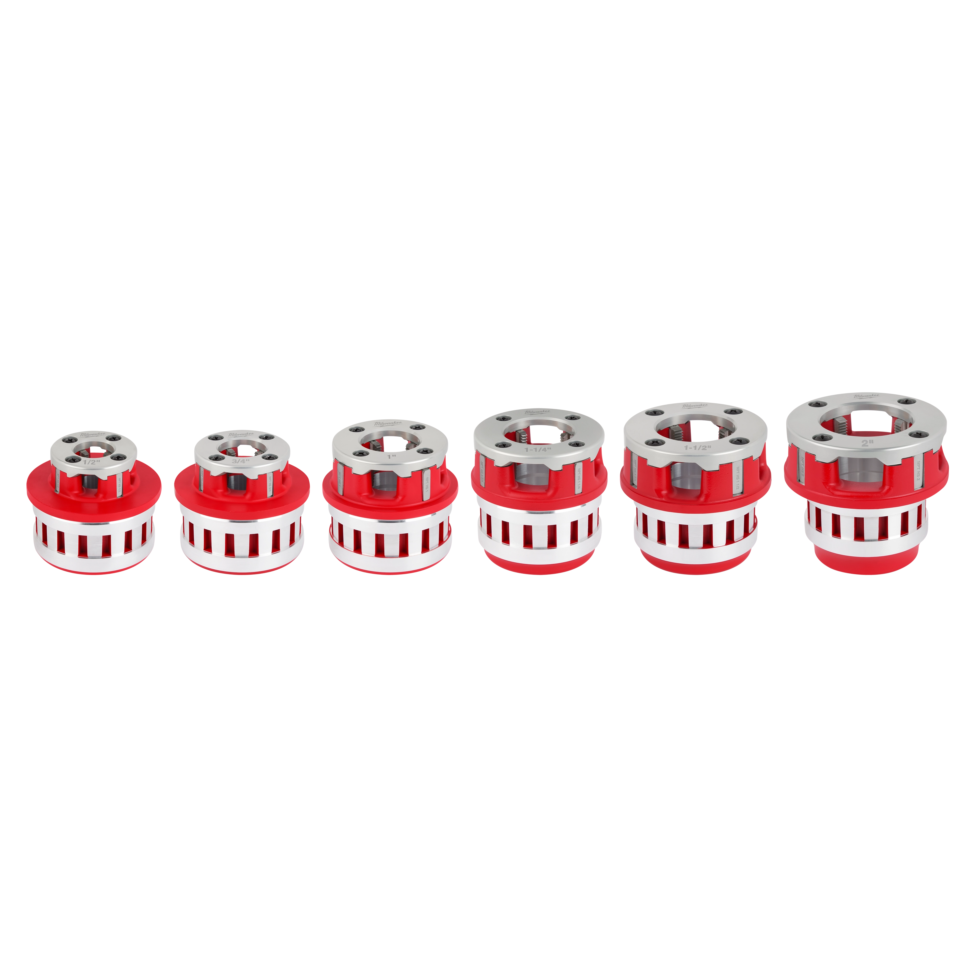 The portable pipe threading forged aluminum die heads