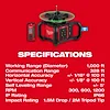 M18™ Green Interior Rotary Laser Level Kit w/ Remote/Receiver & Wall Mount Bracket, view 23