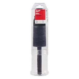 SDS Max to Spline Adapter in black, packaged in a transparent plastic casing with a red label at the top.