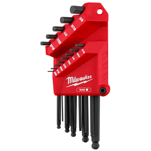 13-Key Ball End L-Style Hex Key Set - SAE
