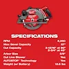 M18 FUEL™ 10-1/4" Rear Handle Circular Saw Kit, view 24