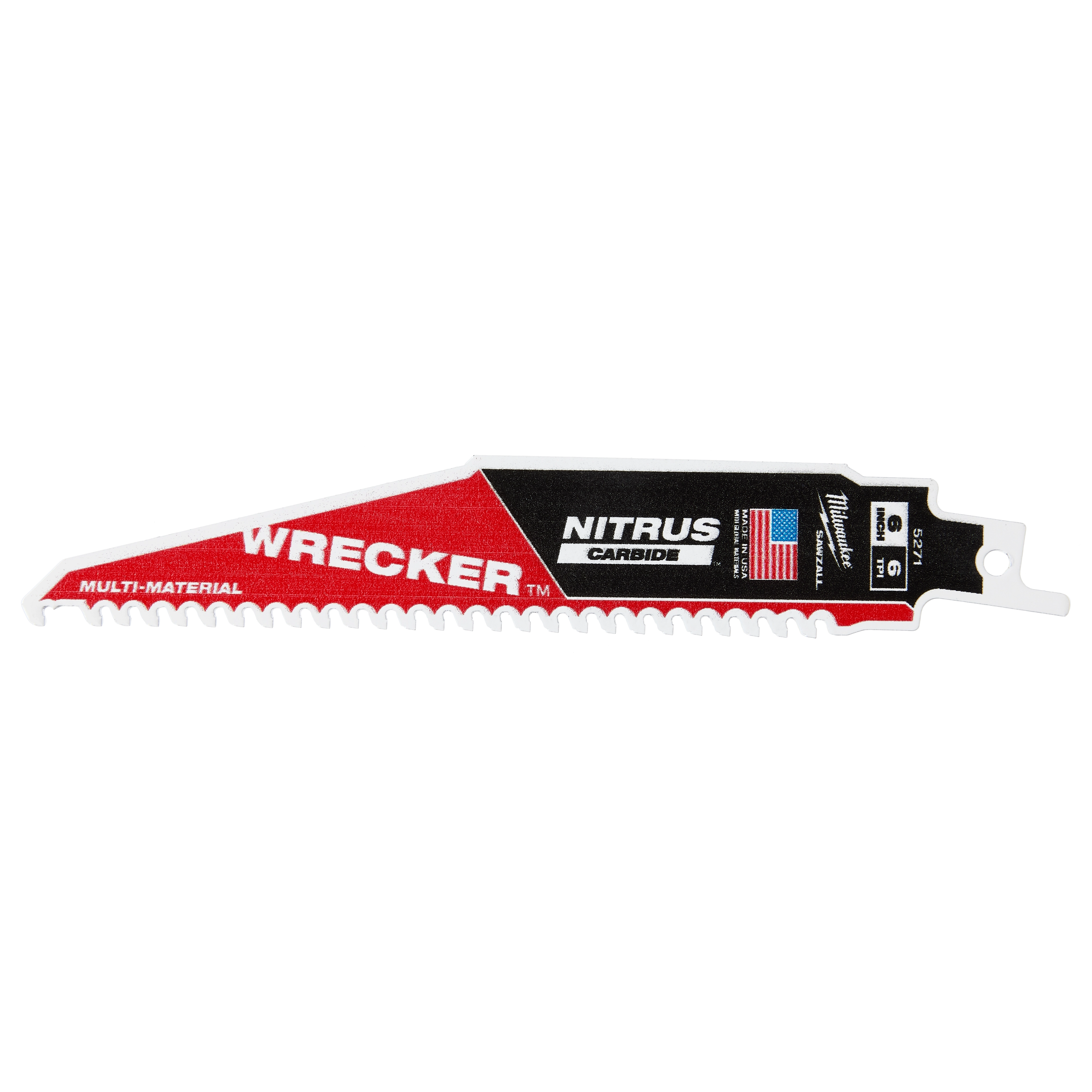 6” WRECKER™ with NITRUS™ Carbide SAWZALL® Blade for Multi-Material (1 PK)
