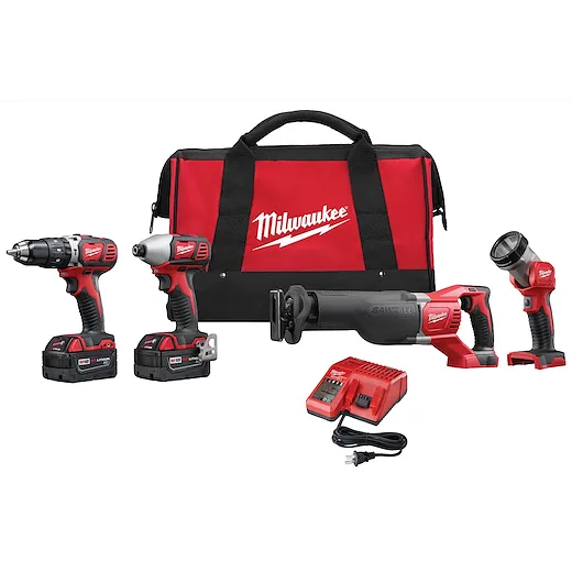 M18™ Cordless LITHIUM-ION 4-Tool Combo Kit