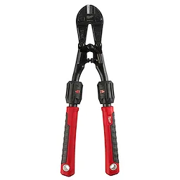 14" Adaptable Bolt Cutters with POWERMOVE(TM) Handles feature a sturdy cutting head and ergonomic red and black handles, providing enhanced grip and cutting efficiency.