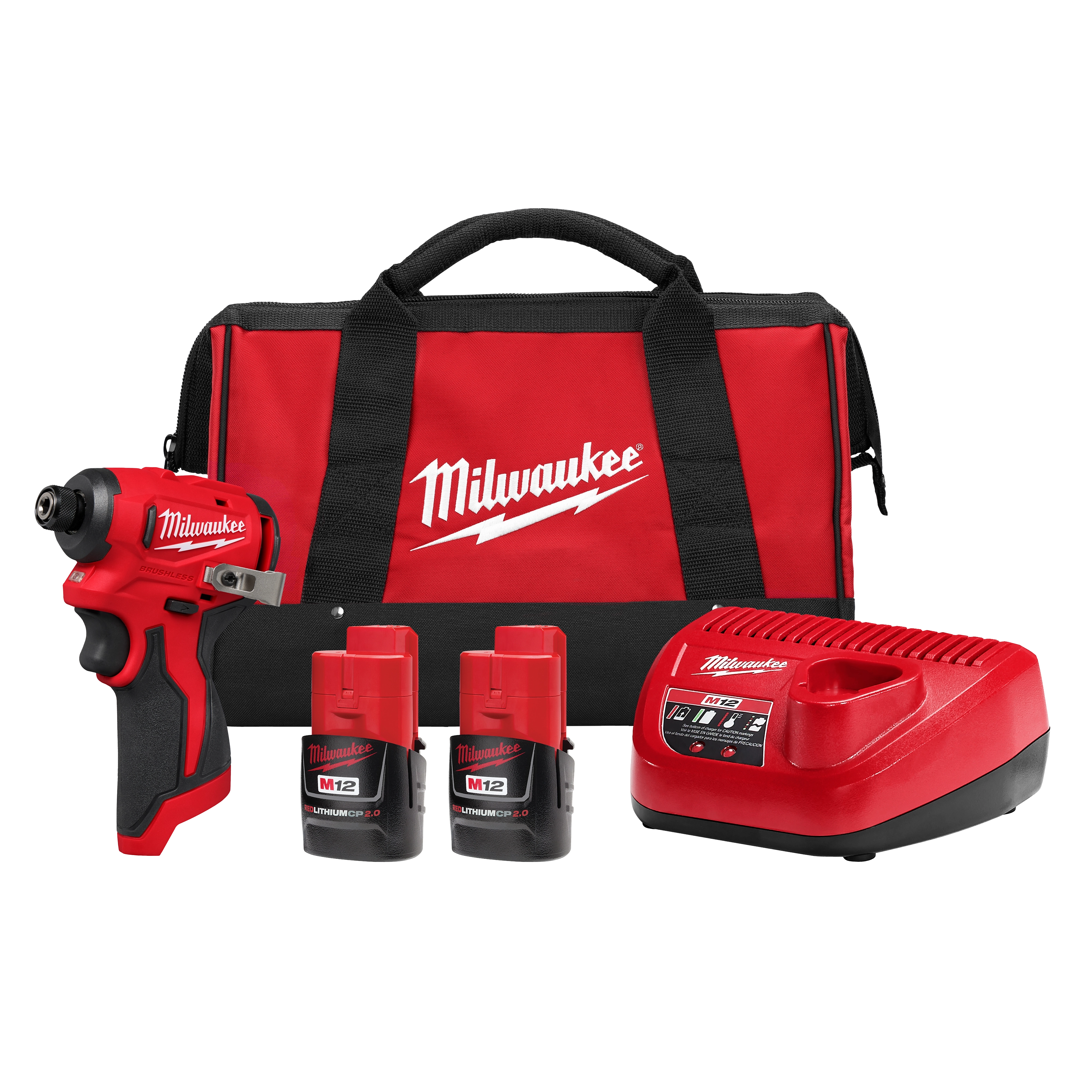 M12 Subcompact Brushless 1/4" Hex Impact Driver Kit |Milwaukee Tool