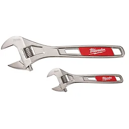 2 Pc. 6" & 10" Adjustable Wrench Set