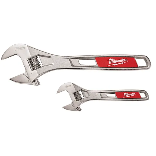 2 Pc. 6" & 10" Adjustable Wrench Set