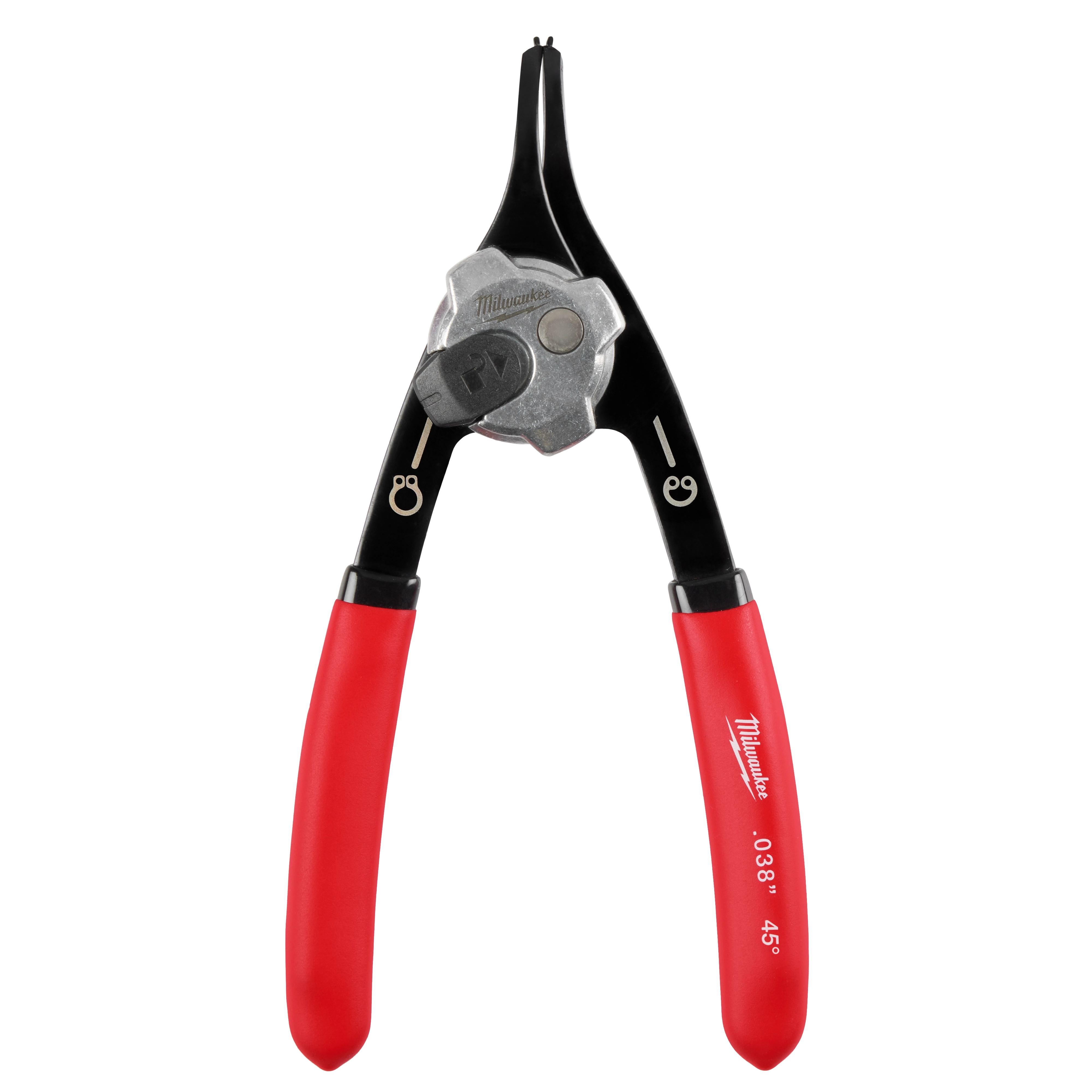 .038" Convertible Snap Ring Pliers - 45°