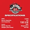 M18™ Brushless 7-1/4" Circular Saw, view 12