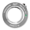 Milwaukee 600 MCM CU cable cutter die, labeled with "THHN/XHHW" and "49-16-B600C" for web use only. Circular metal component.